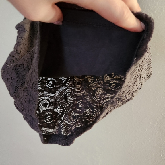 Soft & Sexy Grey Lace Tank Top - Picture 5 of 5